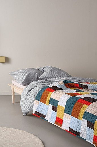 Jotex NIKA Tagesdecke mit geometrischem Muster in Multicolour, gesteppt aus Baumwolle und Polyester - Bild 1