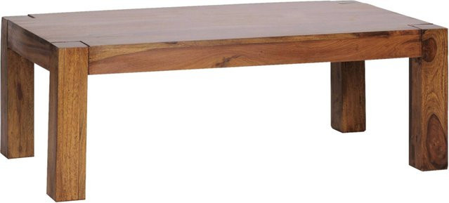 Wohnling Couchtisch aus Sheesham Massivholz in Natur Braun B/T/H: 110 x 60 x 40 cm - Bild 2