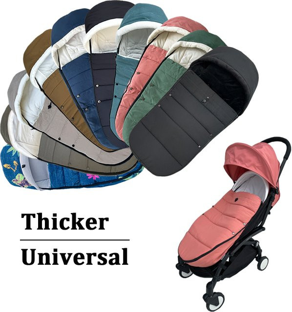 Universal Kinderwagen-Fußsack in Mom Tan, winddicht, wasserdicht und thermisch warm, kompatibel mit YOYO und Bugaboo Kinderwagen, mehrfarbig - Bild 1