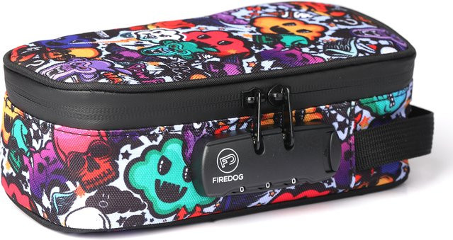 FIREDOG Geruchssichere Tasche mit Zahlenschloss und Aufbewahrungskoffer, Multicolor - Bild 1