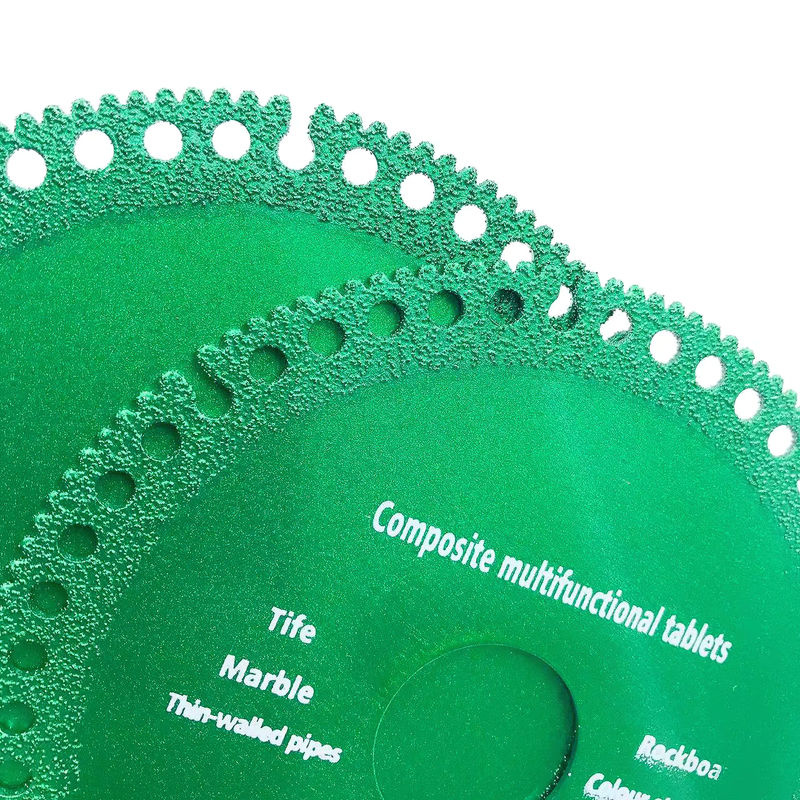 Multifunktionales Schneidstück für Winkelschleifer zum Schneiden von Metall, Stein, Fliesen und Marmor, Grün, Durchmesser: 10,0 cm - Bild 3