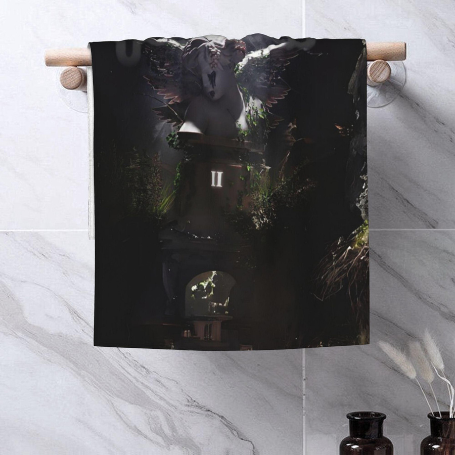 Junior H Merch Sad Boyz Baumwollhandtuch für Kinder, Weiß, B: 40 cm, H: 60 cm - Bild 2