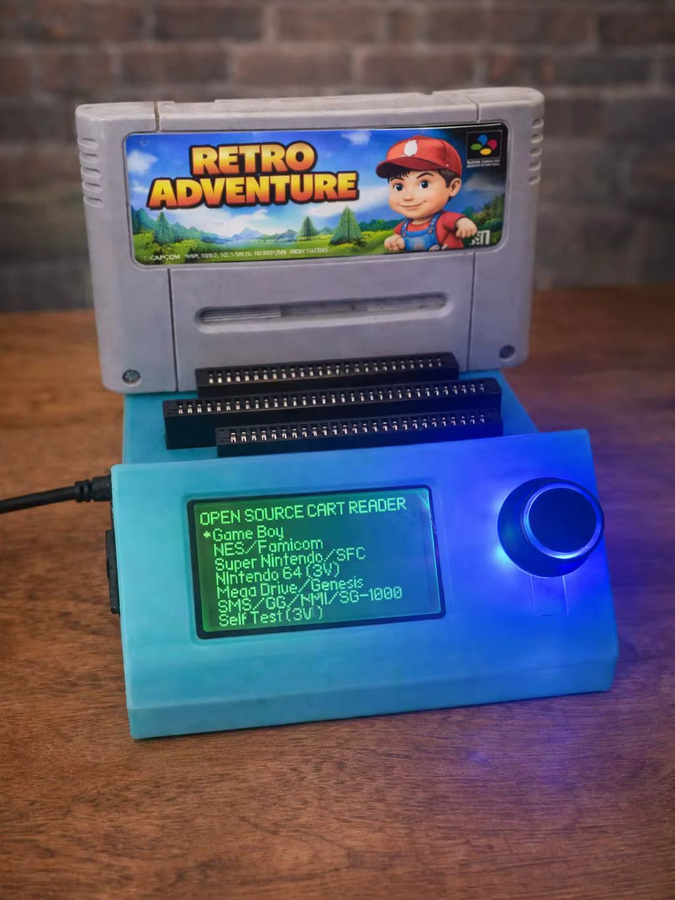 EVANOVM Sanni Cart Reader V5 DIY-Kit Retro-Spielkassetten-Dumper und ROM-Backup-Tool für MD NES SNES N64 GBA FC MSX in Schwarz - Bild 5
