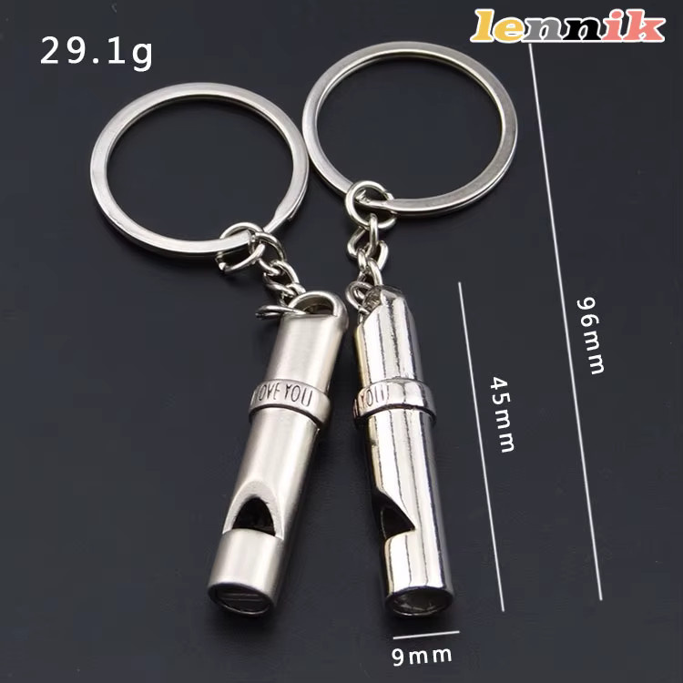 LENNIK Schlüsselanhänger Herz-zu-Herz, Metall, Unisex - Bild 2