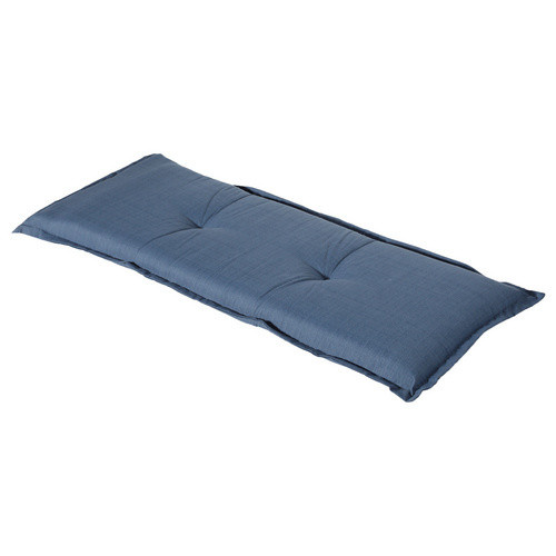 MADISON Bankauflage Basic in Blau, wetterfest und UV-beständig, B/T/H: 120 x 48 x 6 cm - Bild 1