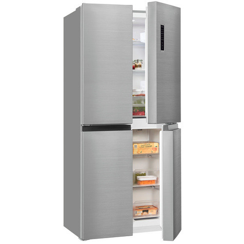 Exquisit Multidoor Vollraumkühlschrank MD365-125-040D in Silber mit No-Frost-Technologie und 362 l Volumen, B/H/T: 79 x 180 x 62 cm - Bild 2