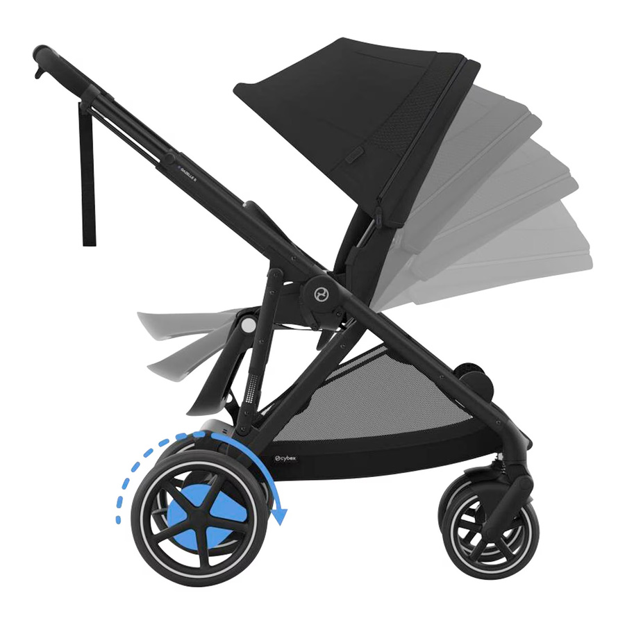 Cybex Gold eGazelle S Zwillings- und Geschwisterwagen in Schwarz - Bild 2
