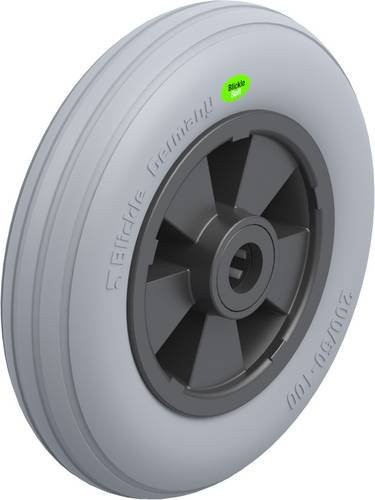 Blickle Schwerlast-Rad VWPP 200/20R-SG in Schwarz-Grau mit 200 mm Durchmesser und 100 kg Tragfähigkeit - Bild 1