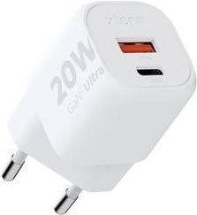 XTORM Ultra Wall USB Ladegerät 20W mit 1x USB-C und 1x USB-A Quick Charge 3.0 in Weiß mit GaN-Technologie - Bild 1