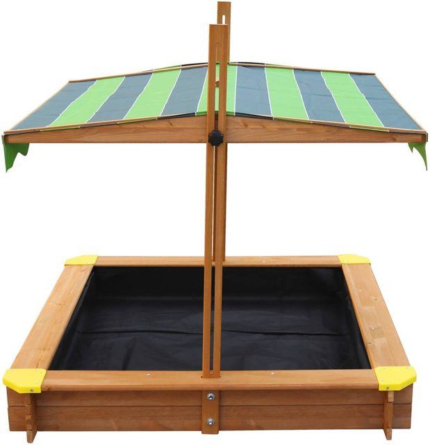 Axi Sandkasten Lily mit Dach aus FSC Holz in Braun, B/H/T: 118 x 118 x 118 cm - Bild 2