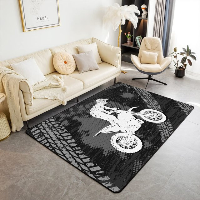 Karpetti Motiv-Fußmatte Schneegipfellandschaft in Schwarz, B/B: 60 x 40 cm - Bild 1