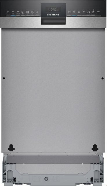 Siemens Einbau-Geschirrspüler SR53ES25KE teilintegriert in Edelstahl Silber, Breite: 45 cm - Bild 1