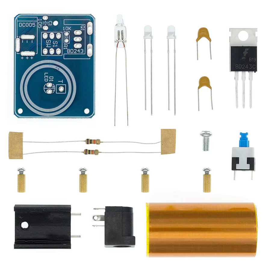 BD243 Mini Tesla Spule DIY Elektronik Kit für Magie Requisiten und Lichttechnologie von AITEXM ROBOT - Bild 4