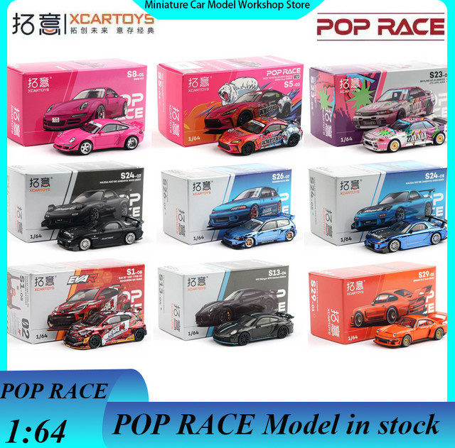 POP RACE Eva Serie, Druckguss Auto Modell, 1:64, Metall - Bild 1
