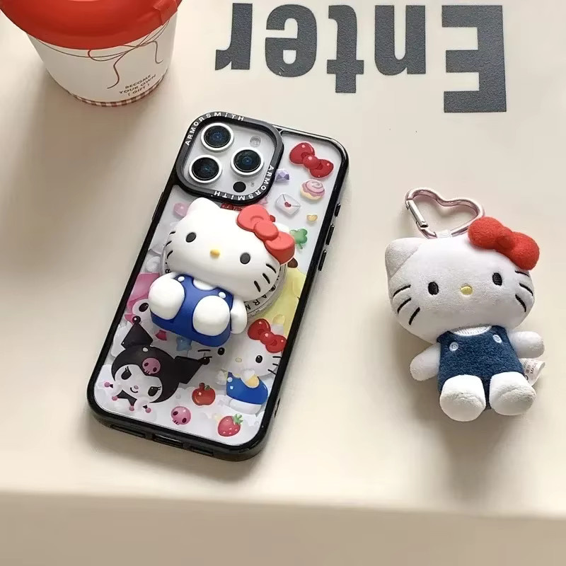 Sanrio MagSafe Magnetischer Handygriff-Ständer mit faltbarem kabellosem Ladehalter für iPhone, Hello Kitty Kuromi My Melody, Multicolour - Bild 5