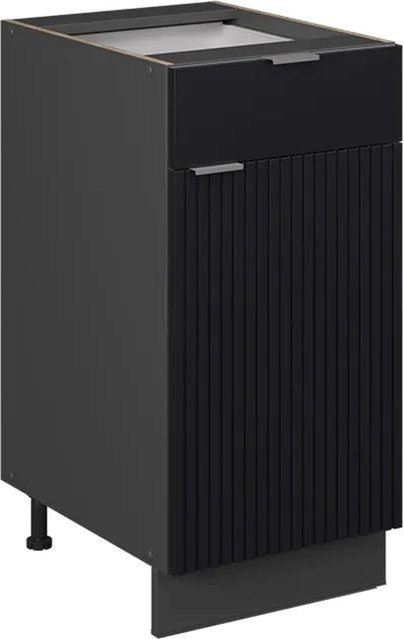 Vicco Schubunterschrank Fame-Line Anthrazit Schwarz Gestreift Breite: 40 cm ohne Arbeitsplatte - Bild 2