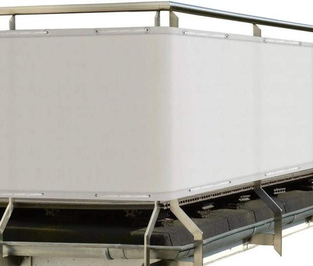 Sol Royal SolVision PB2 Balkonumspannung blickdicht Weiß, Breite: 90 cm, Länge: 300 cm - Bild 1