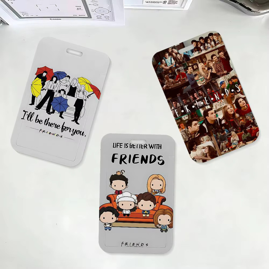 TV F-Friends Ausweishalter mit Umhängeband und Namenskarte in Multicolour aus Kunststoff für Büro und Schule - Bild 3