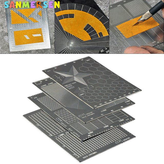 SANMERSEN Edelstahl Abdeckblech als mattes Schneidebrett für DIY und Hobby-Bastelarbeiten - Bild 1