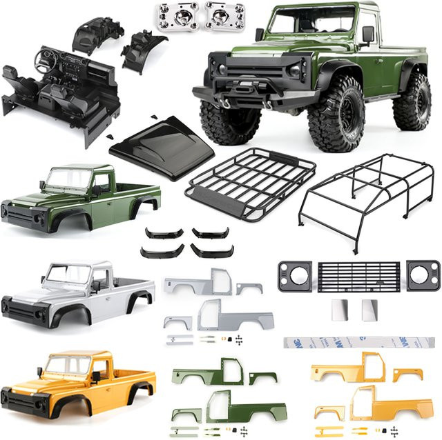 Traxxas Pickup Truck Karosserie, Metall, 1/10, Grün - Bild 1