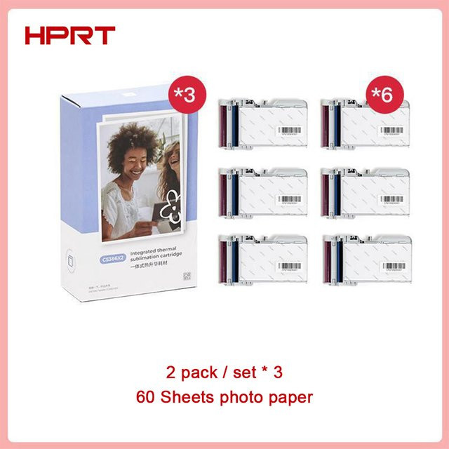 HPRT CP2100 Mini Fotodrucker All-in-One Thermopapier mit Farbband 2x3 Zoll - Bild 1