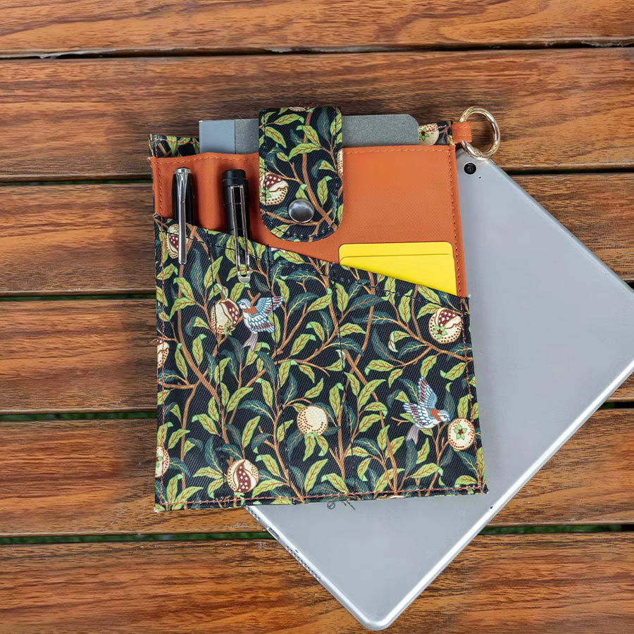 WESSLECO Multifunktionale Schreibwaren-Organizer-Tasche für A5-Notizbücher in Green und Multicolour, B: 24,0 cm, H: 19,7 cm - Bild 2