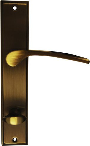 ALPERTEC Langschild-Garnitur Nelson aus Messing in Braun Matt - Bild 1