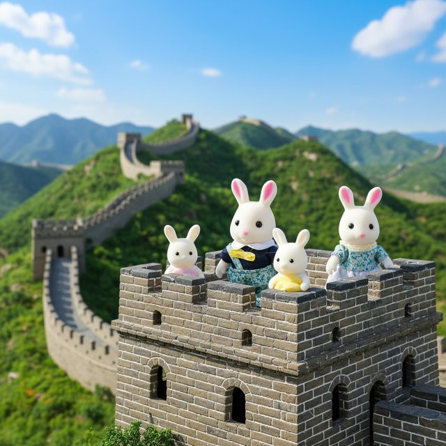 MSFTOYS Miniatur-Kaninchenfigur, Maßstab 1:12, Zubehör - Bild 1