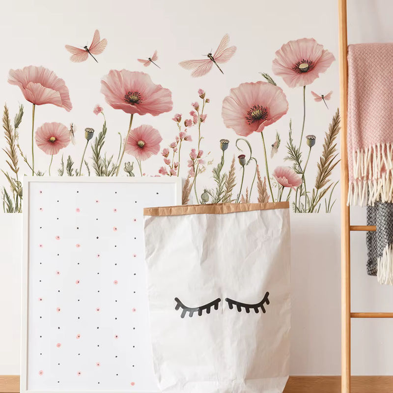 DUTRIEUX Wandaufkleber Blume aus Vinyl in Rosa für Kinderzimmer und Mädchenzimmer - Bild 2