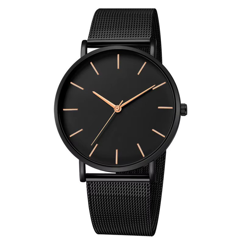 TVK Armbanduhr Edelstahl, Quarz, Schwarz, Herren - Bild 4