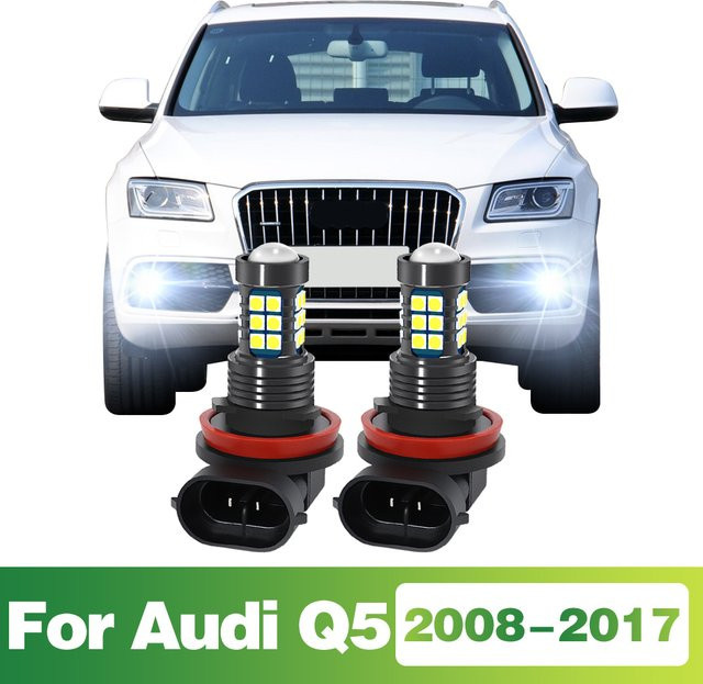 LED-Nebelscheinwerfer Glühbirnen für Audi Q5 8R, Passend für H8 H11 H9 H16 - Bild 1