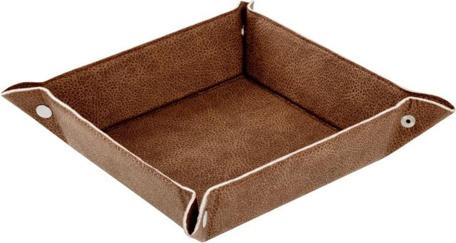 VEGA Obstschale Shana, quadratisch, braun, B/T/H: 20 x 20 x 5,5 cm - Bild 1