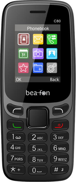 Beafon C80 2G Handy Modell 2025 in Schwarz mit Bluetooth und 1,77 Zoll Display - Bild 1