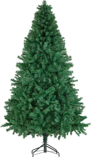 tectake Weihnachtsbaum Dasher Künstlich in Grün mit dichten Nadeln und Metallständer H x B x T: 210 x 125 x 125 cm - Bild 2