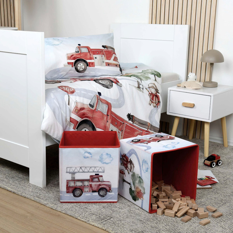 Baby Best Renforcé Wende-Bettwäsche aus Baumwolle mit Fahrzeug-Motiv, Weiß, B/T: 40 x 60 cm und 100 x 135 cm - Bild 2