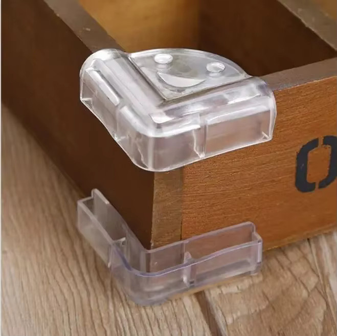 4er-Set Silikon Kantenschutz für Kinder Sicherheitsecken transparent zur Antikollisions-Abdeckung von Tischen und Möbeln - Bild 4