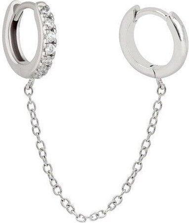YIRAN Jewelry Creolen 925 Silber, Zirkonia, Damen - Bild 1