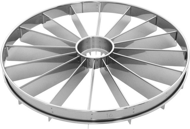 Schneider Torteneinteiler 16-teilig aus Edelstahl in Silber, Höhe: 2,8 cm, Durchmesser: 33 cm - Bild 1