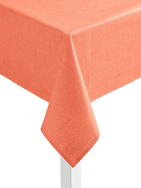 Tischdecke Heine in Mehrfarbig Orange, fleckenabweisend und abwaschbar, Baumwolle-Polyester-Mix - Bild 1