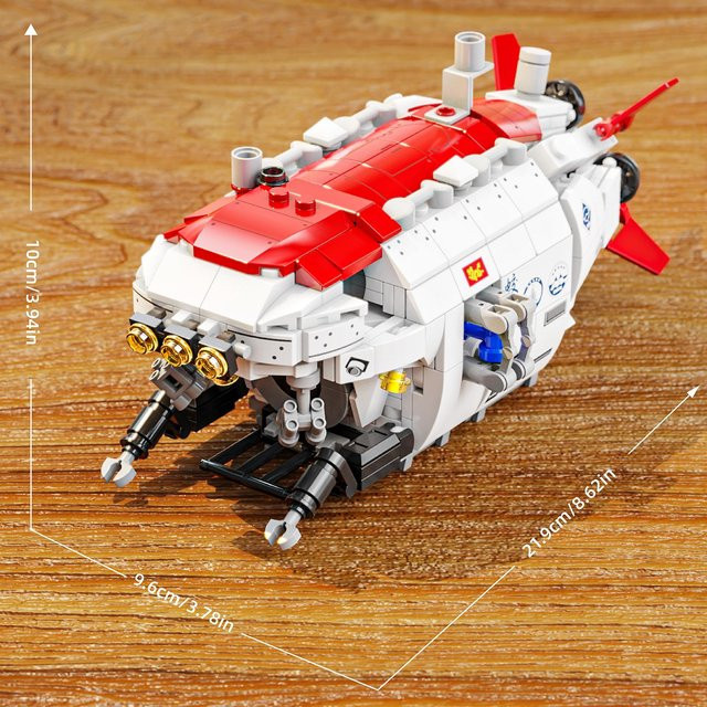 YCOLE Unterwasser U-Boot Bausatz Bausteine Spielzeugset 480 Stück - Bild 1