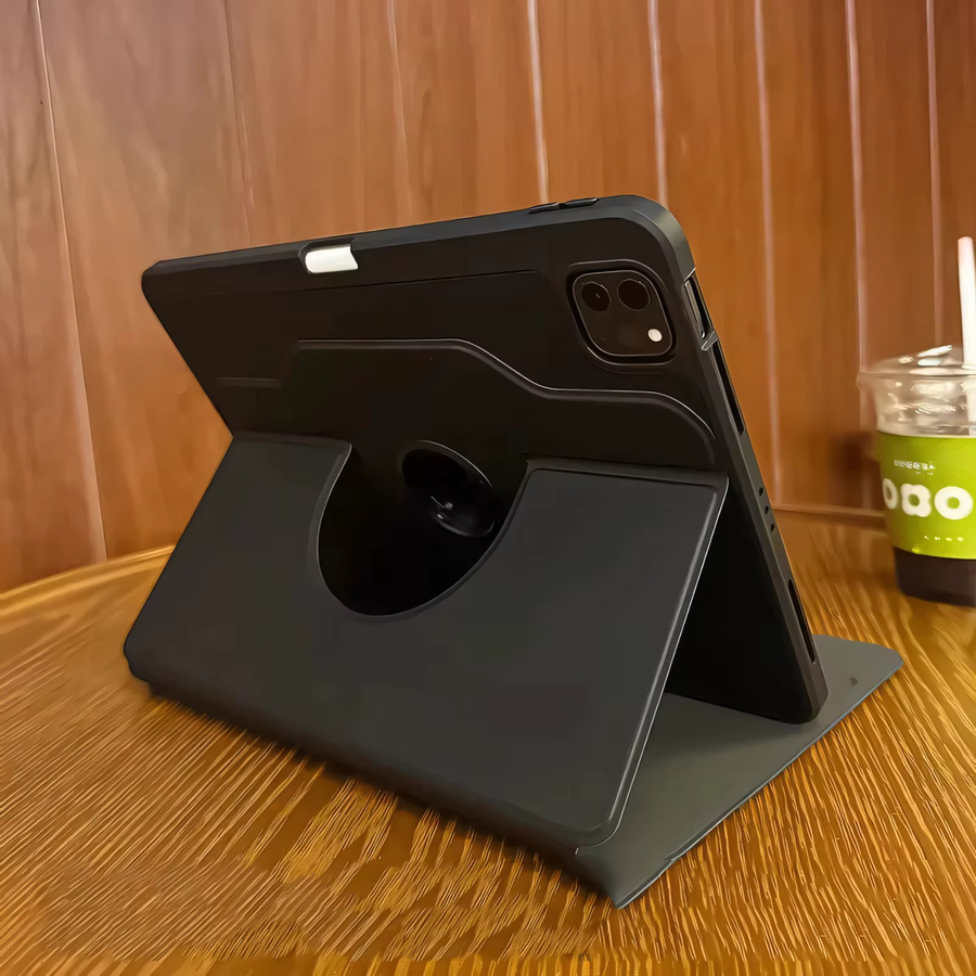 Smart Case für Huawei MatePad Pro 12.2 Air und MatePad Pro 11 mit 360 Grad Rotation, stoßfeste Abdeckung, Farbe: Schwarz - Bild 2