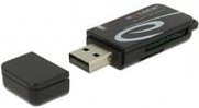 Delock Mini USB 2.0 Kartenleser für Memory Cards in Schwarz - Bild 1