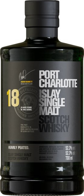 Bruichladdich Distillery Port Charlotte 18 Jahre Islay Scotch Whisky, 0,7 l, 52,3% Vol. - Bild 1
