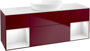 V&B Waschtischunterschrank Finion in Weiß lackiert, Breite: 160 cm, Tiefe: 50,1 cm, Höhe: 50,1 cm - Bild 1