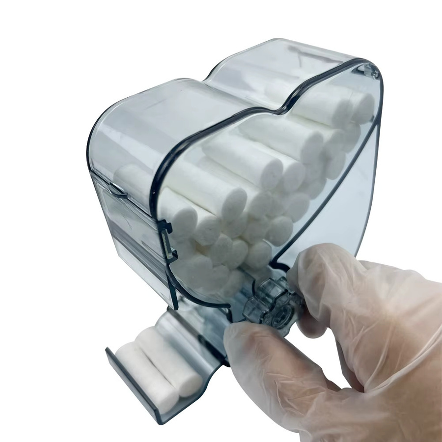 YOUYA DENTAL Baumwollrollen-Dispenser für die Zahnarztpraxis, Lila, B/T/H: 12,0 x 10,2 cm - Bild 2