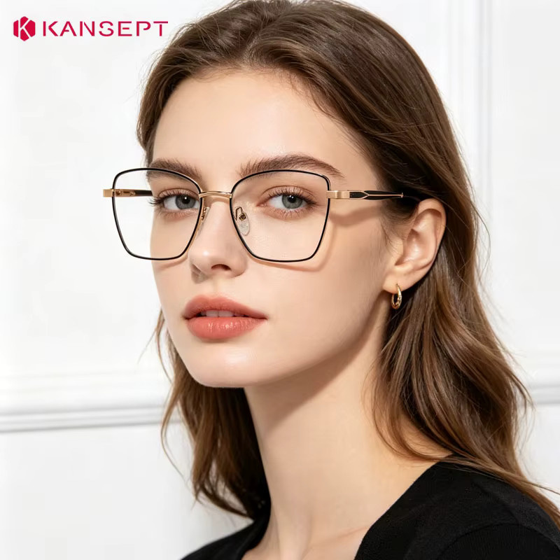 KANSEPT Lesebrille, quadratisch, Vollrand, Damen, Blaulichtfilter - Bild 2