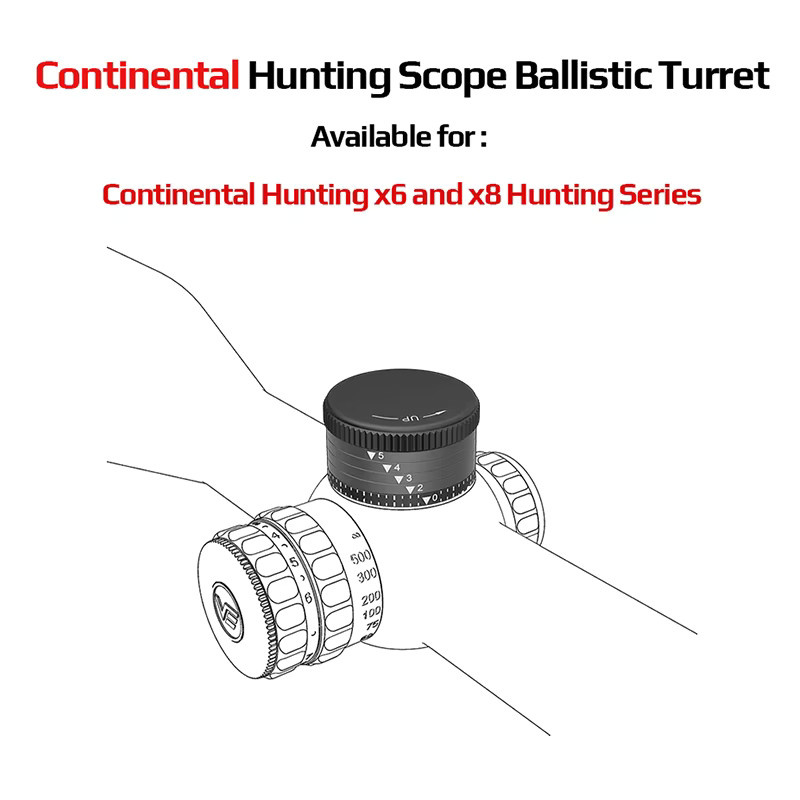 Vector Optics Continental Hunting X6 oder X8 Jagdfernrohr mit ballistischem Turm aus Aluminiumlegierung in Schwarz - Bild 2