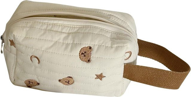 OutsideWorld Kosmetik Tasche, Baumwollstoff, Bär, Beige, Damen - Bild 1