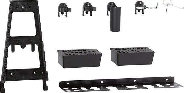 LUX-TOOLS Haken Set 30-teilig aus Stahl und Kunststoff in Schwarz - Bild 1