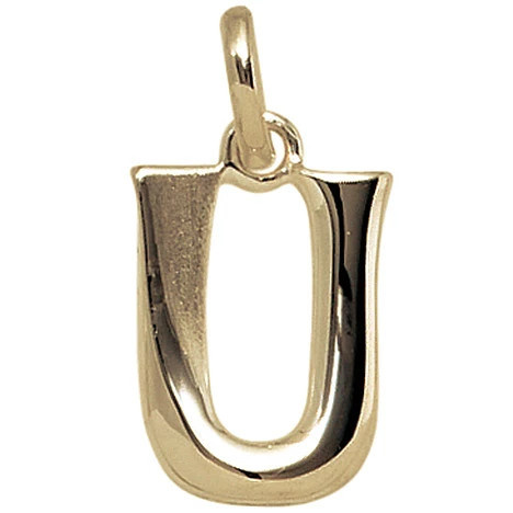 Colfem Anhänger Buchstabe U, 375 Gelbgold, Unisex - Bild 1